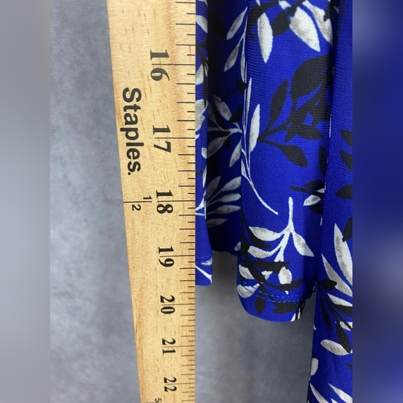 Kasper Women's Signature Wrap Dress Royal blue business casual size 3X - Picture 13 of 14